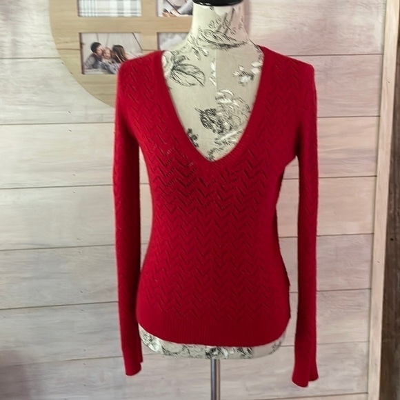 𝅺new York & Co Red Sweater S - Picture 1 of 4